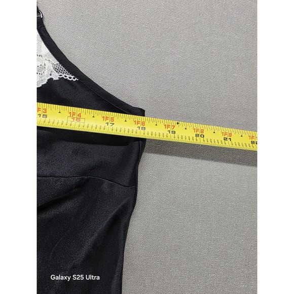 Victorias‎ Secret Satin Cami Large Black Lace Feminine Sexy Club Rave Festival - Picture 3 of 7